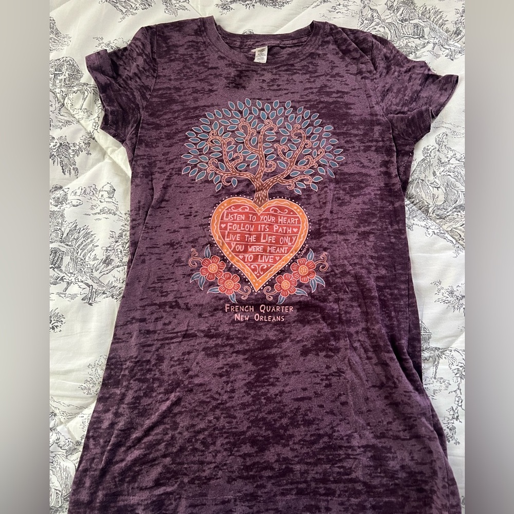 New Orleans French Quarter Purple Tourist T-Shirt